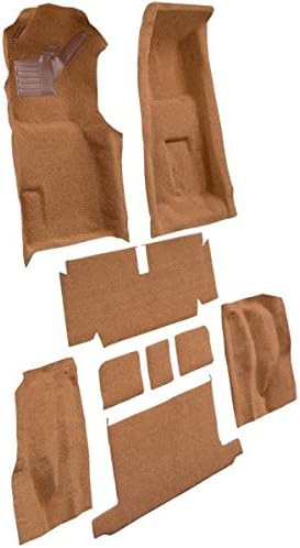 ACC Automotive Carpet Compatible with 1971 to 1972 Chevrolet Corvette, Convertible 4 Speed, Complete Kit (501-Black 80-20 Loop)