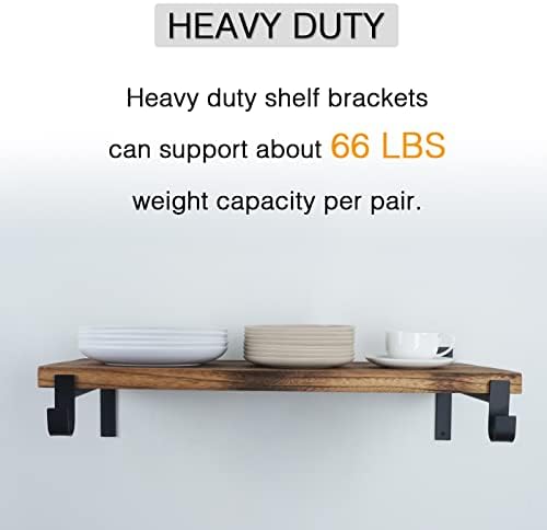 ovov closet rod bracket heavy duty 10 inch, front angle view