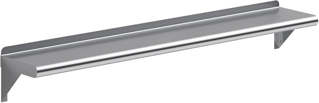 AmGood 48" Long X 8" Deep Stainless Steel Wall Shelf | NSF Certified |