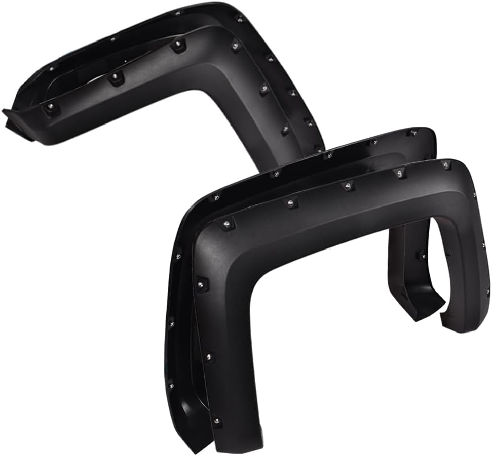 4PCS Fender Flares Compatible Chevy Silverado 2500HD 3500HD 2014-2018,Only Fit 6.5ft & 8ft Long Bed Models Wheel Trim Accessories