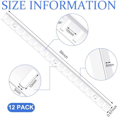 yaocom 12 pcs 36 inch shelf pilaster mortise shown in use