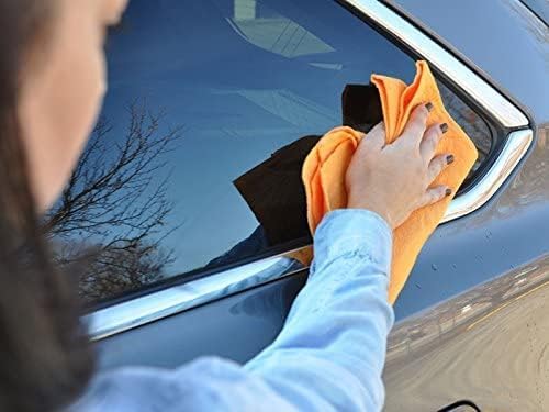 Flinka The Original Reusable Shammy Cloth 20" x 14" - Super Absorbent Chamois Towel - Great for Cars, Boats, Trucks, and RVs - Natural Viscose Sponge Cloth - Eco Friendly (1 Pack)