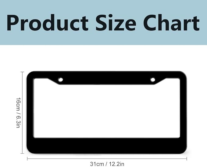 Personalized License Plate Frames Custom Your Text License Plate Holders 27 - Image 4