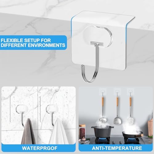 jinshunfa adhesive wall hooks 13lb heavy duty no on a desk or shelf