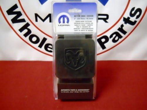 Genuine Dodge RAM Accessories 82208454AB Hitch Receiver Plug with RAM's Head Logo