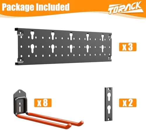 torack garden tool organizer wall mounted, folding chair, package contents