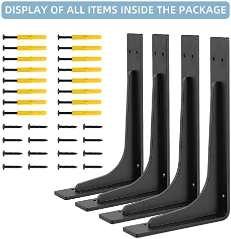 10"x 6"shelf brackets,l shelf brackets,max load 300lbs, vertical on a desk or shelf