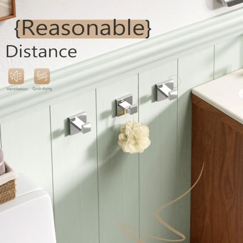 kokosiri bathoom towel hook wall mount square bath showing dimensions