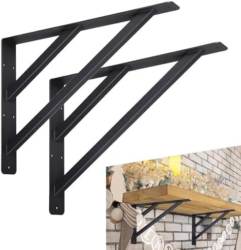 16 inch heavy duty shelf brackets, countertop support, main product view