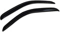 Dark Smoke Tint Window Visors Front Rear Deflector Sun/Rain/Wind Guards Shade by HS+Power