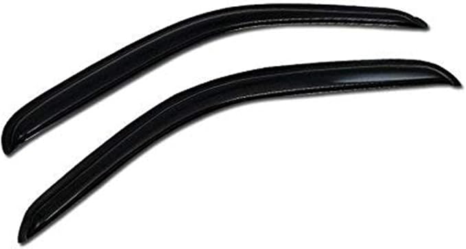 Dark Smoke Tint Window Visors Front Rear Deflector Sun/Rain/Wind Guards Shade by HS+Power