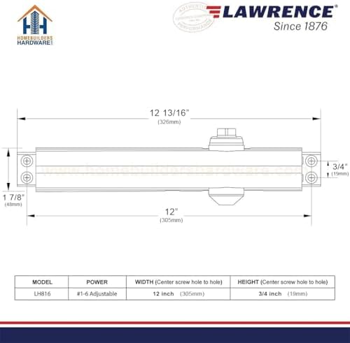 lawrence heavy duty door closer commercial grade 1 on a desk or shelf