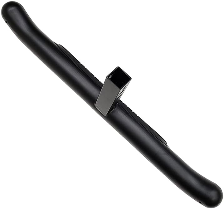 Black 36" Towing Hitch Trailer Tow Hitch Step Bar 3" Round Curved Rear Bumper Guard for 2" Receiver SUV Pickup Truck
