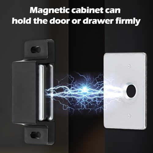moxweyeni 24 pack cabinet magnets magnetic door catch, side view