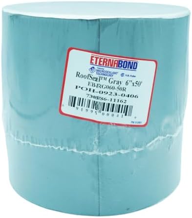 eternabond roofseal gray 6" x50' microsealant uv stable, side view