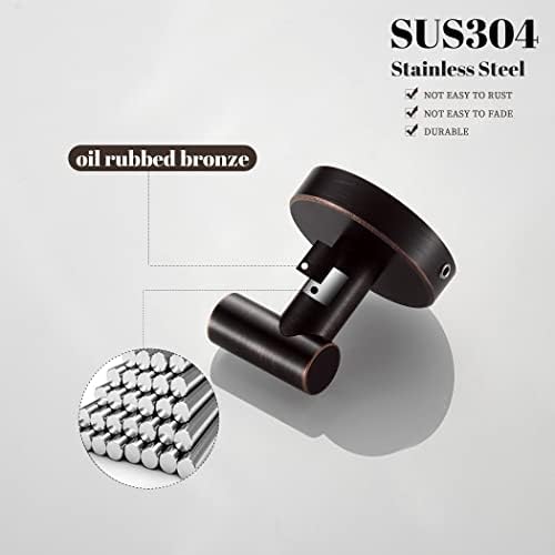 bigbig home bronze towel hooks, bathroom robe hook, close-up detail