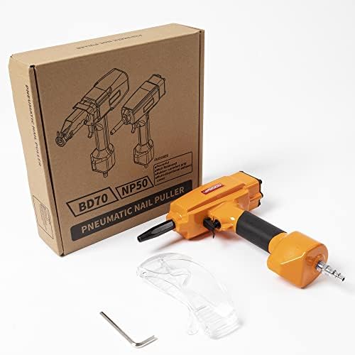 professional air punch nailer nail remover, pneumatic nail, side view