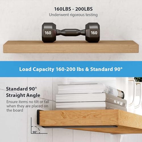 shelf brackets floating shlef brackets 12-inch 6-packs, 1/5-inch showing dimensions
