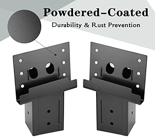 mofeez outdoor 4x4 compound angle brackets for deer, side view