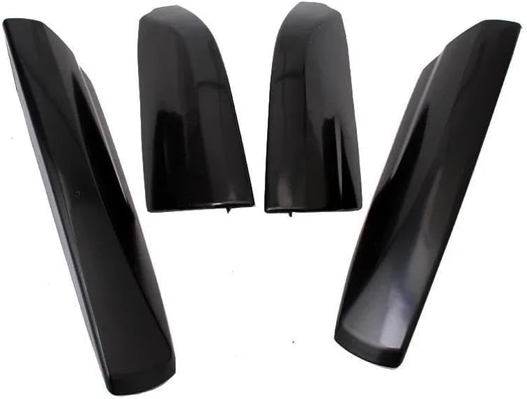 Rooftop Cargo Carrier Black ABS Roof Rack Bar Rail End Protection Cover Shell 4PCS for Toyota for Highlander for XU40 2008-2012 2013 Roof Racks Boxes