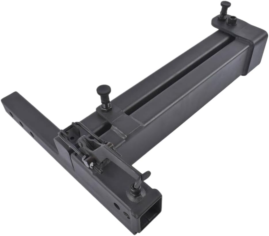AP03 Swing Away Hitch Adapter with 320 Pound Load Capacity and 90 Degree Swing Arm Black for Trailer Hitches Compatible with Standard Receiver Hitches