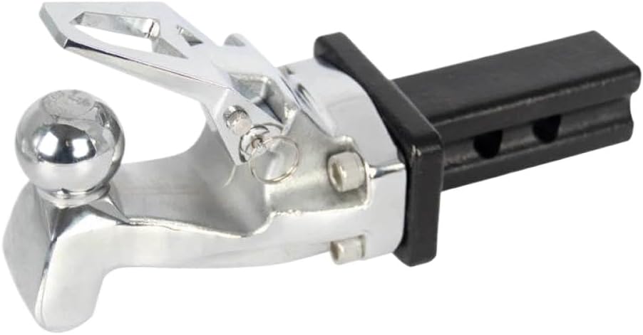 2-Inch Trailer Hitch Steel Tow Hook Removable Connector 5x5cm Hitch Ball Compatible with Car Trailer