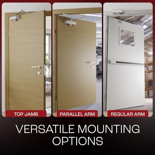 primeware dc-300 adjustable automatic door closers for home, close-up detail