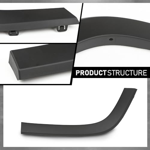G-PLUS Rear Right Fender Flare Wheel Molding Trim | Compatible with Jeep Cherokee 2019-2022, Not Fit For Trailhawk Models 68316002AD, 68316006AB
