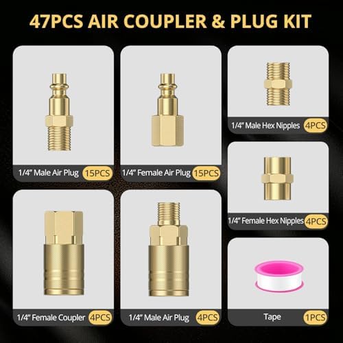 amtovl air coupler & plug kit 47pcs – shown in use