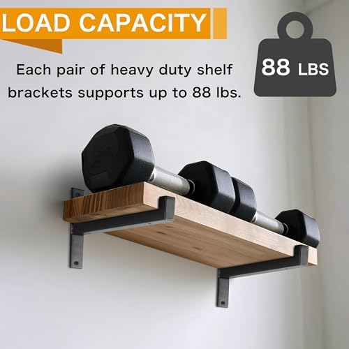 ezydecor 6 pcs heavy duty shelf brackets 13, package contents
