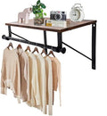 wall mounted shelf with hanging rod, laundry room, main product view