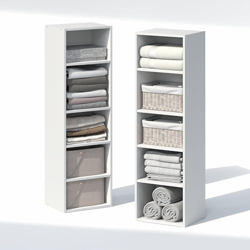 furinno pasir 10-tier closet organizers and storage, open, view 10