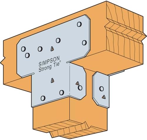 simpson strong-tie ac4 ac galvanized adjustable post cap, side view