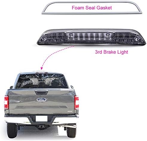 G-PLUS 2PCS 3rd Brake Light Seal Gasket Fit 2015-2019 Ford F150 | Brake Light Seal Gasket,Compatible with Ford F250 F350 F450 Super Duty 2017-2019,Fit Ford Ranger 2019,NOT Fit Raptor Model