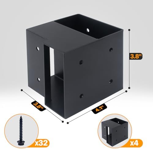 heavy duty workbench bracket kit - 8 pcs, close-up detail