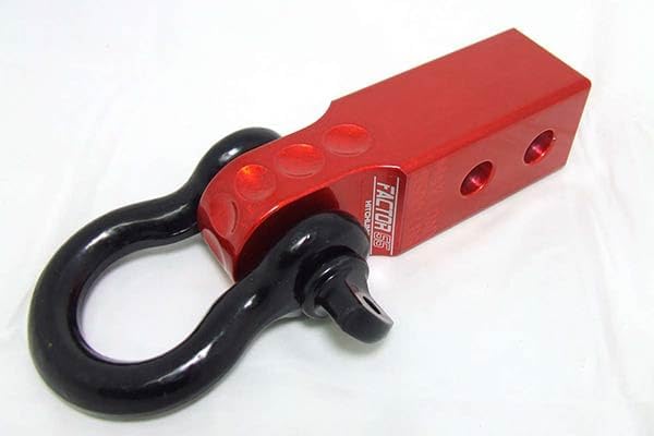Factor 55 00020-01 Hitchlink 2.0 Rated at 9500 lb Ultimate Failure at 51,000 lb Convert Your Vehicles Hitch Receiver into a Recovery Point. Ideal for 4x4 Off Road Adventures – Red