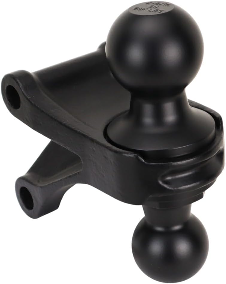 Shocker HD Max Black Super Drop Air Hitch Fits 2-1/2" Hitch & Has Black Combo 2" & 2-5/16" Balls - 20,000 lbs