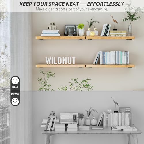 floating shelf brackets 12 inch 6 pack, hidden, close-up detail