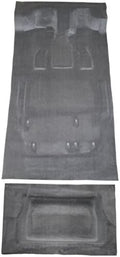 Auto Custom Carpets Replacement Auto Carpet Floor Liner - Molded Cutpile - fits 2005-2007 Chrysler Town and Country Stow and Go Seats Model Complete (Black)