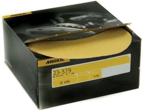 mirka 23-379-080 6-inch no-hole 80 grit adhesive sanding, main product view