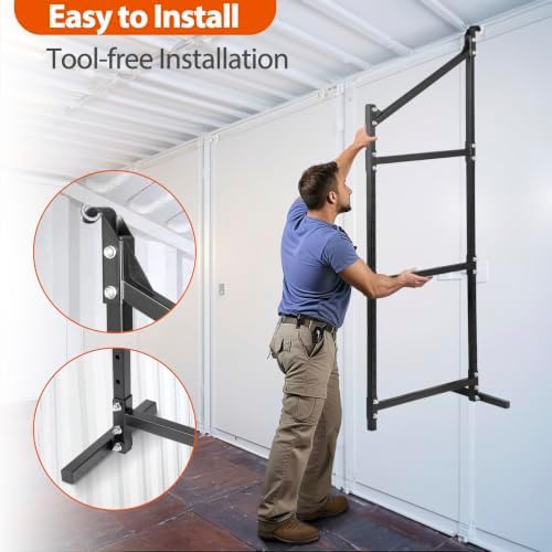 shipping container shelving storage bracket 4pcs heavy duty, package contents