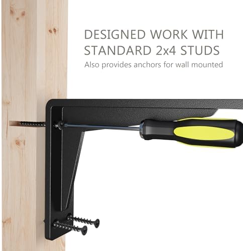 neodrop 4-pack 16 inch heavy duty shelf brackets showing dimensions