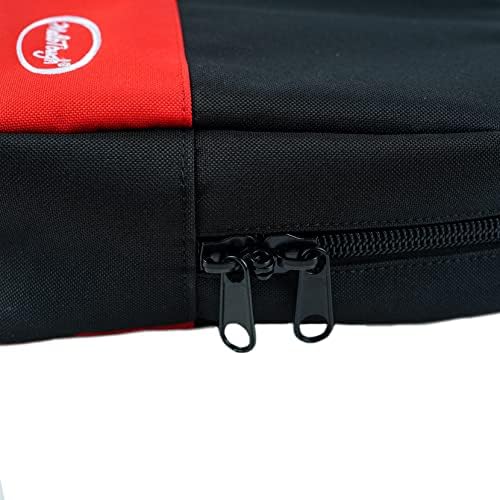 melotough heavy duty framing nail gun tool bag, front angle view
