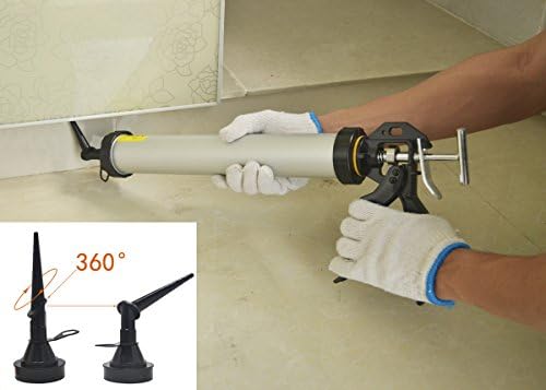 600ml caulking gun with aluminum barrel for 10oz/20oz, package contents