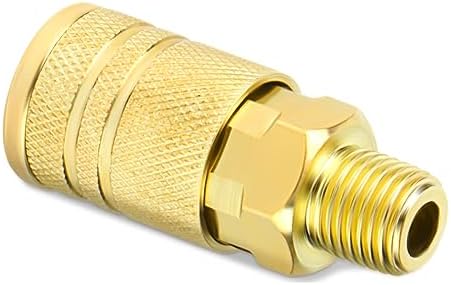 gasher 12pcs 1/4-inch male industrial coupler,1/4 inch npt on a desk or shelf