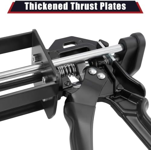 250ml dual cartridge adhesive dispenser gun 10:1 mix, side view