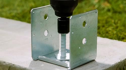 simpson strong-tie abu zmax abu66z galvanized adjustable standoff, view 9