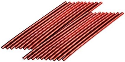 20 Pieces Car Air Conditioner Decoration Strip for Vent Outlet, Universal Waterproof Bendable Air Vent Outlet Trim Decoration, Suitable for Most Air Vent Outlet, Car Interior Accessories (Red)
