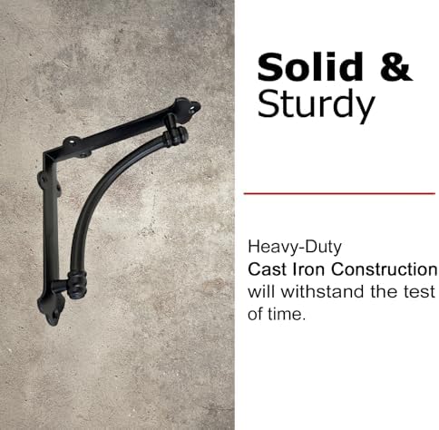 nach decorative shelf brackets, 4 pack of 7.25, close-up detail