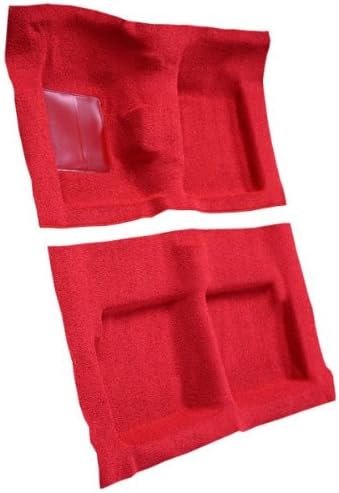 Automotive Carpet Compatible with 1963 to 1965 Mercury Comet, Convertible 4 Speed (615-Red Nylon Loop)